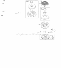Flywheel Governor Spring Diagram and Parts List for  Briggs and Stratton Engine
